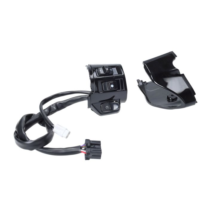 Commodo avec faisceau de câbles droit noir brillant sprint 125 4t, primavera 125 4t - vue 3