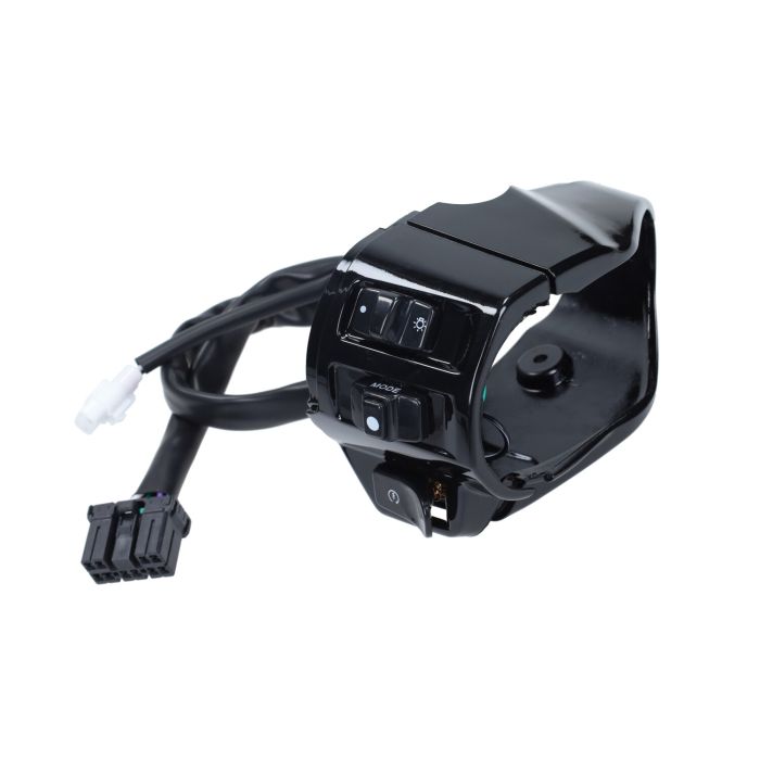Commodo avec faisceau de câbles droit noir brillant sprint 125 4t, primavera 125 4t - vue 4