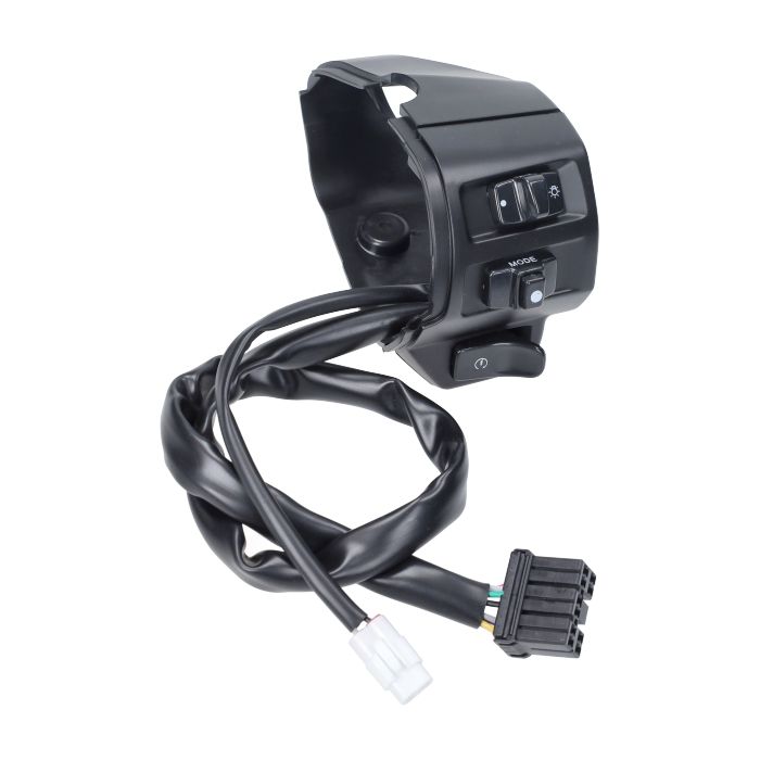 Commodo avec faisceau de câbles droit noir mat sprint 125 4t, primavera 125 4t - vue 2