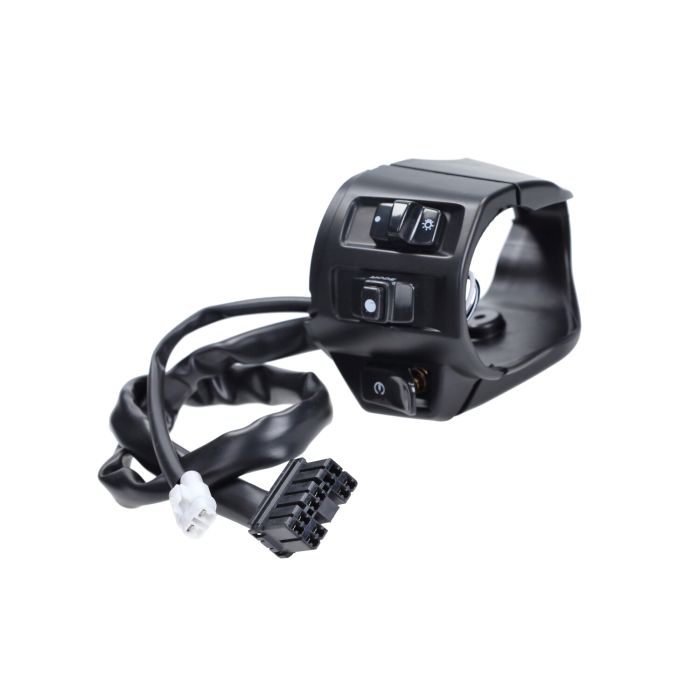 Commodo avec faisceau de câbles droit noir mat sprint 125 4t, primavera 125 4t - vue 3