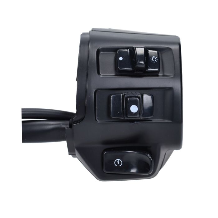 Commodo avec faisceau de câbles droit noir mat sprint 125 4t, primavera 125 4t - vue 4