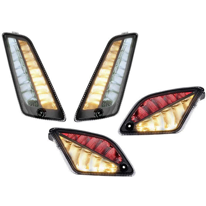 Jeu de clignotants Moto-Nostra Euro 4/5 fumé avant/arrière 4 pièces GTS 125cc GTS 300 MN629KTB - vue 9