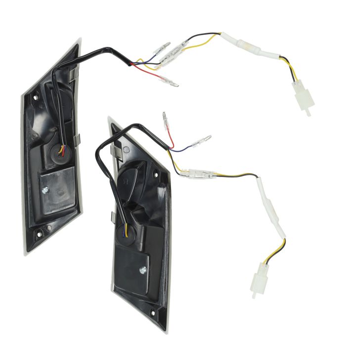 Jeu de clignotants Power1 matricés sportifs arrière fumé Zip2000 - vue 3
