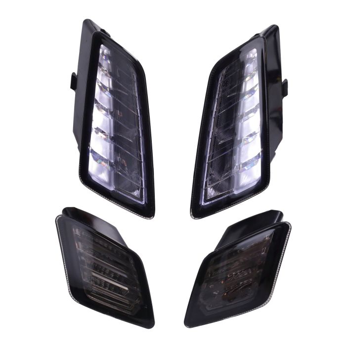 Jeu de clignotants Power1 avant + arrière LED fumée GTV, GTS tous modèles - vue 4