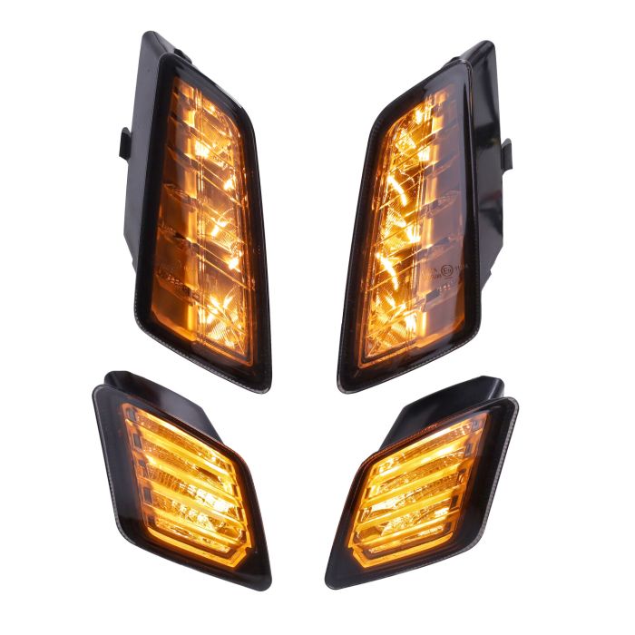 Jeu de clignotants Power1 avant + arrière LED fumée GTV, GTS tous modèles - vue 7