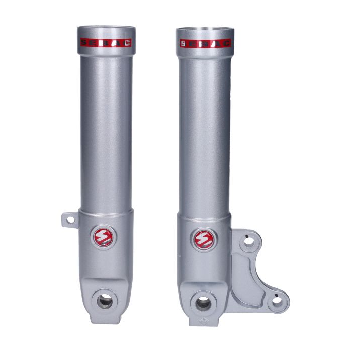 Kit décoration jambe de fourche avant Sebac 4 pièces rouge/blanc Piaggio - vue 3