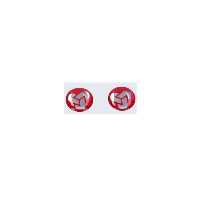 Kit décoration jambe de fourche avant Sebac 2 pièces rouge/blanc Piaggio - vue 2