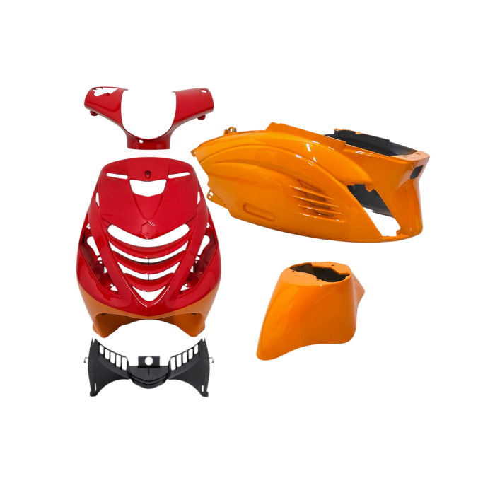 Carénage DMP modèle SP RS-1 Course orange/rouge 5 pièces zip2000 - vue 2