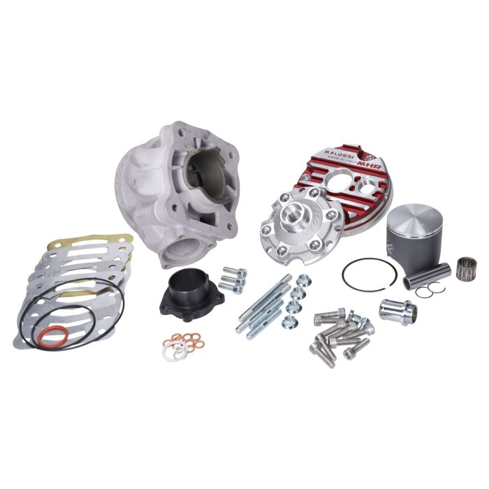 Cylindre avec tête Malossi MHR Testa Rossa 100 cc 2T 52 mm Piaggio - vue 4