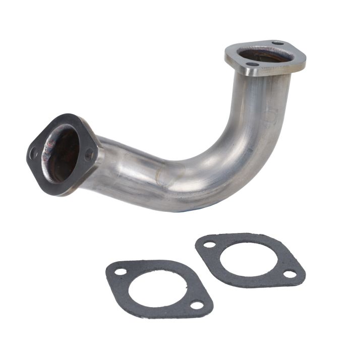 Coude de pot d'échappement 101 Octane acier inoxydable Gilera Dragster Runner 125 cc 2T 180 cc 2T - vue 2