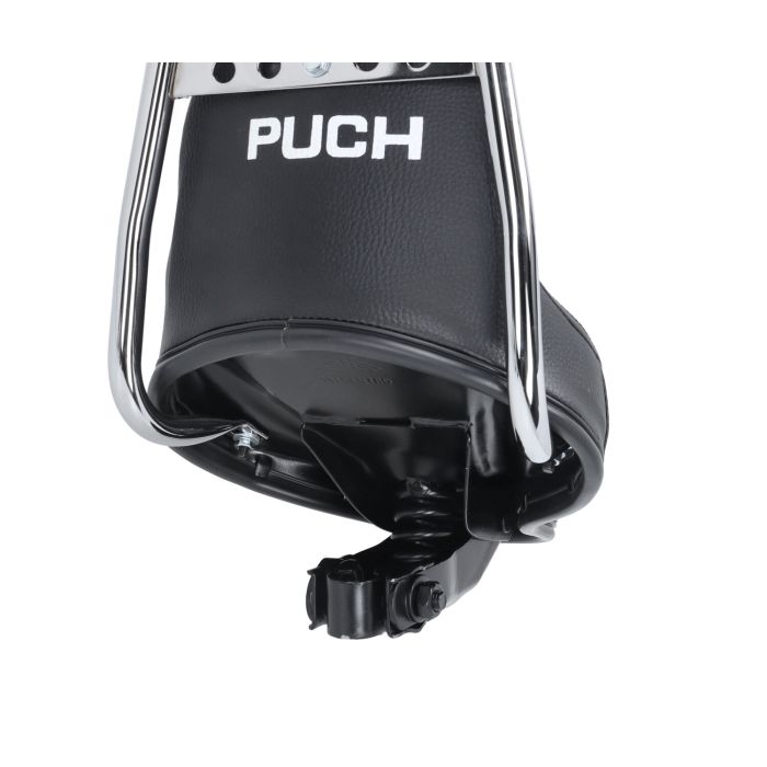 Selle hacheur avec support chromé noir Puch Maxi - vue 2