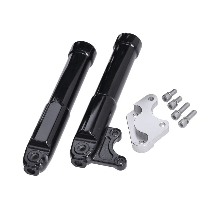 Jeu de roues Fast Arrow Pro 11+12 insch +oversize brake disc set noir brillant zip 2t, zip 4t, zip2000 - vue 3