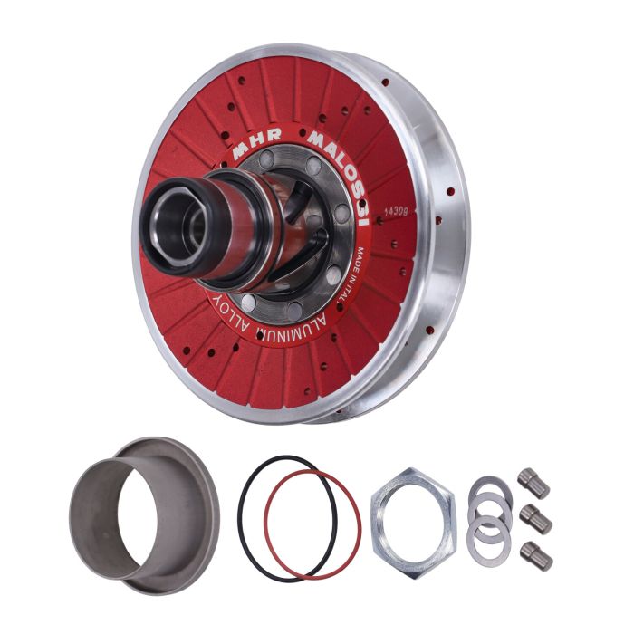 Jeu de poulies d'embrayage Malossi mhr aluminium 134 mm derbi, fly 2t, primavera 2t, Runner, sprint 2t, zip2t 6114582 - vue 2