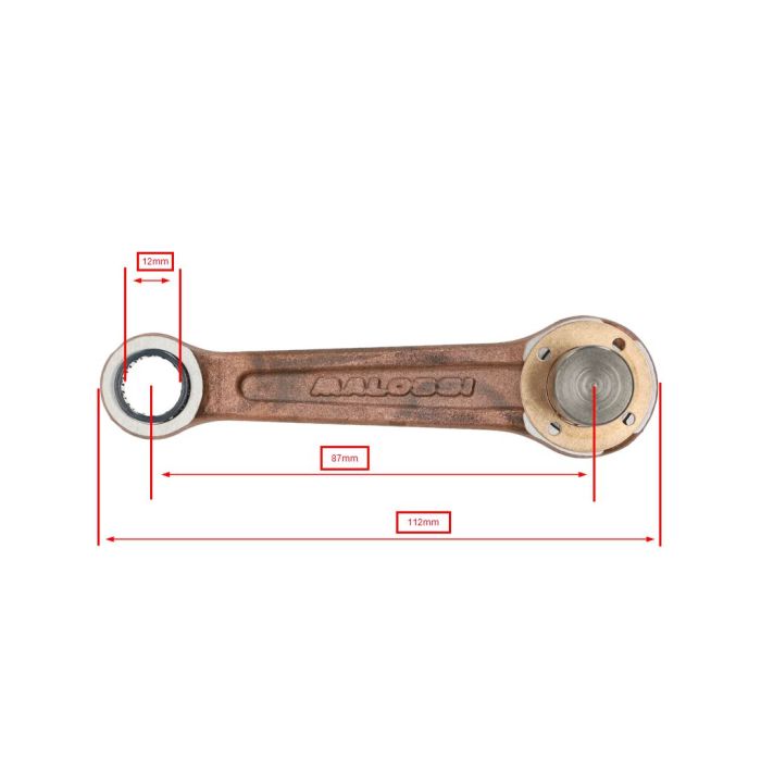 Bielle de vilebrequin Malossi piquet 12 sco piaggio 2t 5319343 - vue 3