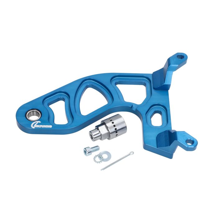 Attelle DDL Tuning CNC renforcement du carter bleu Runner 125cc 2T / Runner 180cc 2T - vue 4