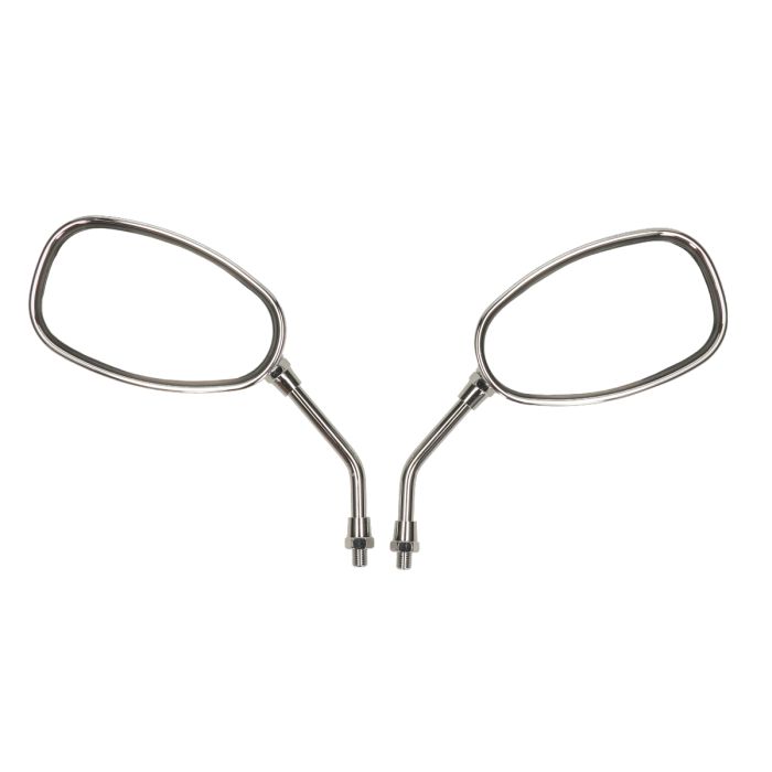 Paire de rétroviseurs ovales chrome L+R Retro/Torino 160100000BZ - vue 5