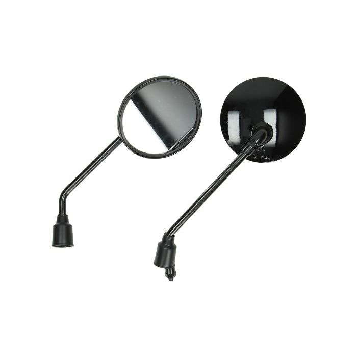 Paire de rétroviseurs noir brillant pour Vespa LX, Napoli, Fiddle, GTS Toscana, Riva, Tonik, Vespelini, VX50