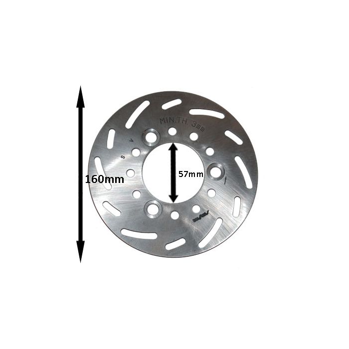 Disque de frein DMP acier inoxydable 160 mm Mio, SFX, Sym DD 2T - vue 3