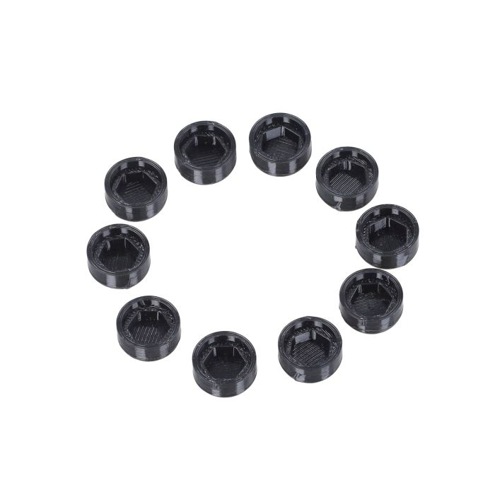 Capuchon BGM fixateur couvercle de transmission M6 noir 10pcs Piaggio Vespa MN1077X - vue 3
