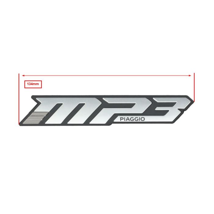 Sticker Piaggio Original écran latéral MP3 530 HPE/MP3 400 cc euro 5/5+ chrome/noir mp3-400cc 2h005222