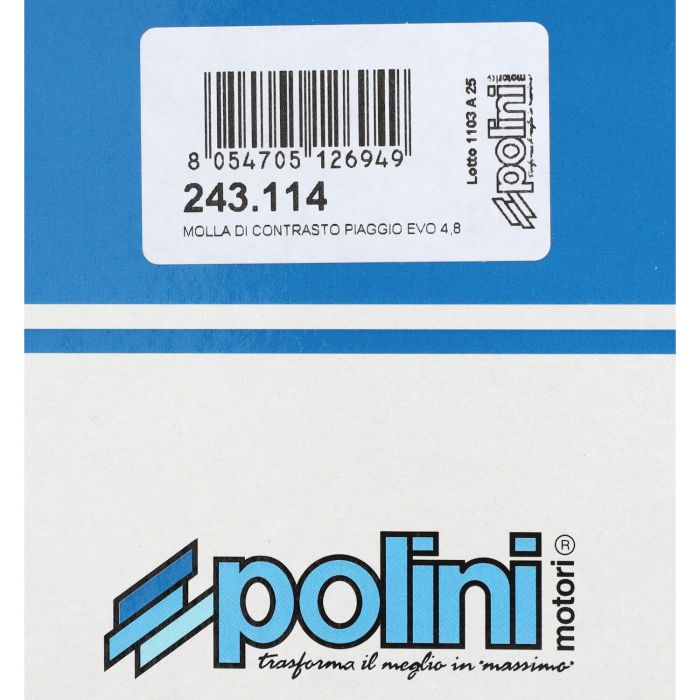 Ressort de pression d'embrayage Polini curseur Evo 4.8 Primavera 2T/4T Piaggio 243.114 - vue 2