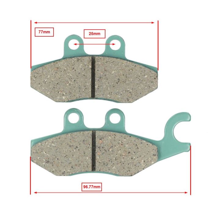 Plaquette de frein Piaggio original medley 125-150, x9, mp3 125-300 647079 - vue 4
