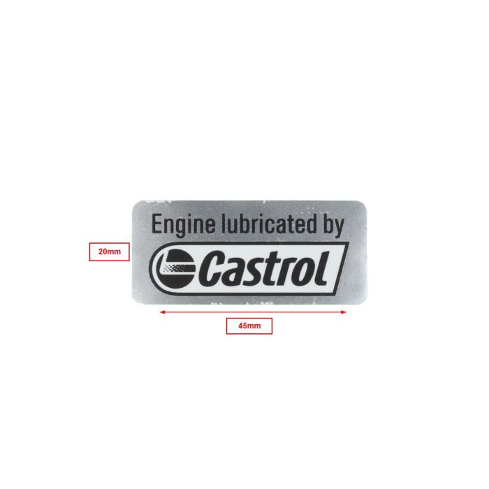 Sticker Piaggio original moto Castrol 2H002046 - vue 2