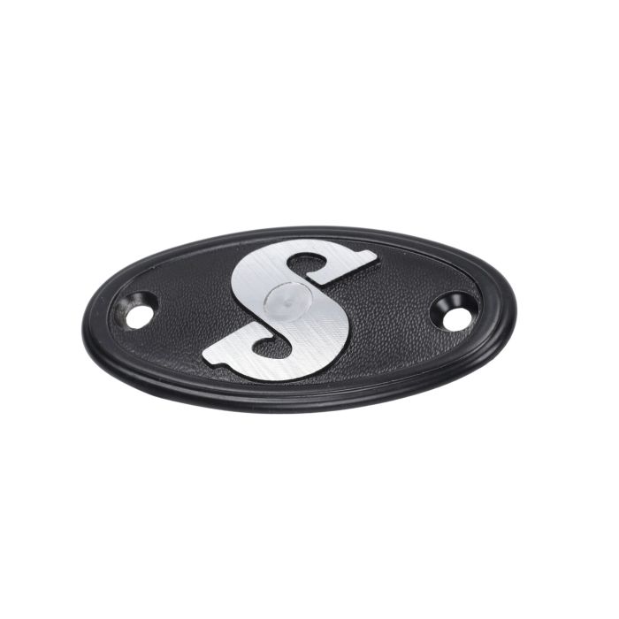 Plaque logo carter couvercle d'inspection 50/2, 50/3, 50/4 noir - vue 2