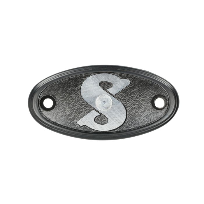 Plaque logo carter couvercle d'inspection 50/2, 50/3, 50/4 noir - vue 3