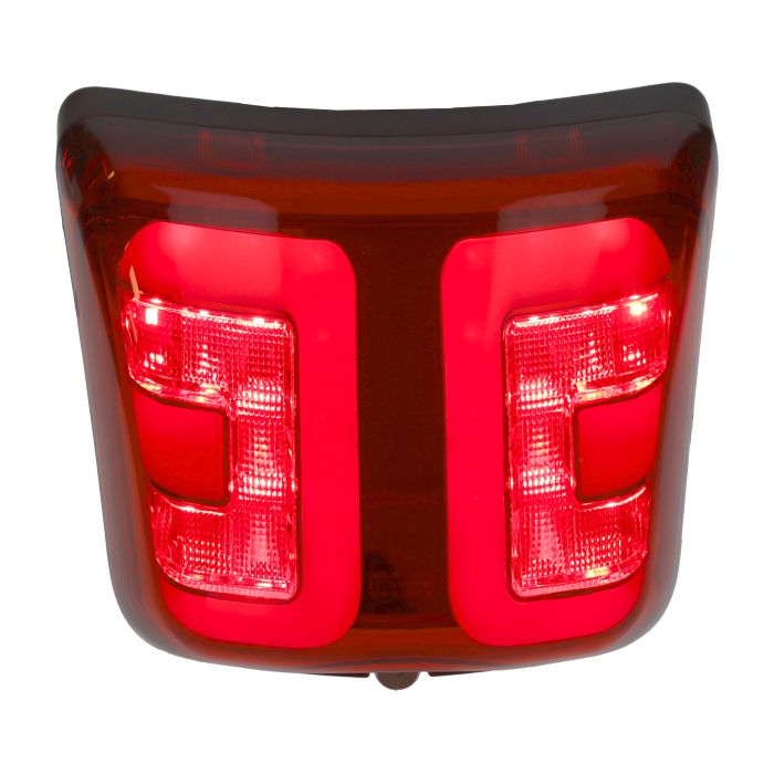 Feu arrière Power1 dirigé tube rouge noir mat GTS 300 Euro 4 - GTS tous modèles - vue 2