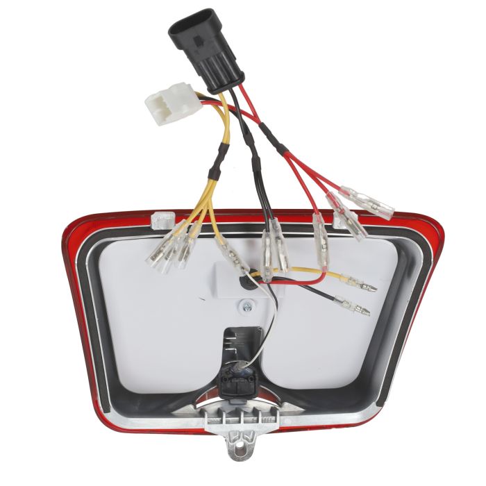 Feu arrière Power1 dirigé tube rouge noir mat GTS 300 Euro 4 - GTS tous modèles - vue 7