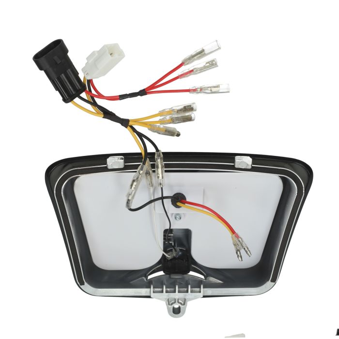 Feu arrière Power1 dirigé tube de fumée noir mat GTV GTS 125cc 250cc 300cc - vue 6