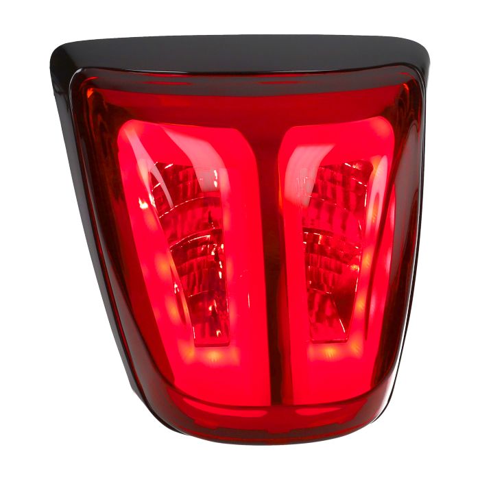 Feu arrière Power1 tube rouge/noir brillant approbation E Primavera Sprint - vue 2