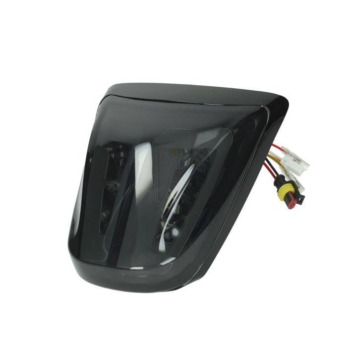 Feu arrière Power1 dirigé tube smoke black gloss homologation E Primavera Sprint - vue 2