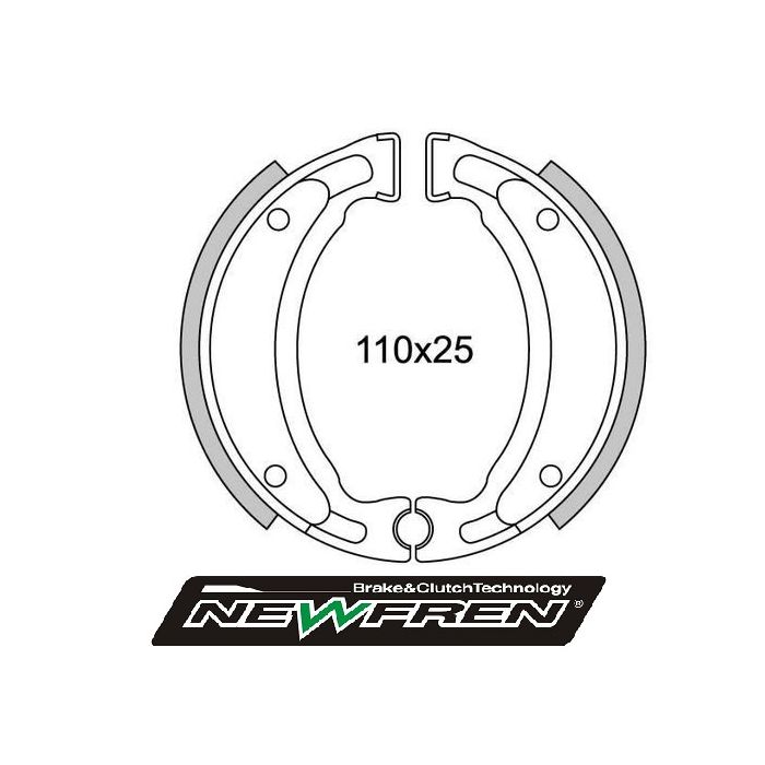 Mâchoires de frein Newfren bw spy, cpi, dt50r, f12r ac, generic, neo gf1200 - vue 2