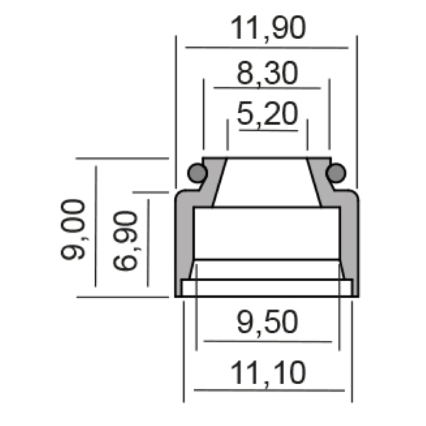 Joints d'huile de soupape moteur RMS Yamaha X-Max - vue 2