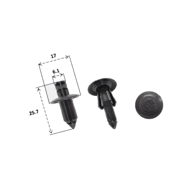 Rivet plastique RMS Suzuki 09409-08308-5ES