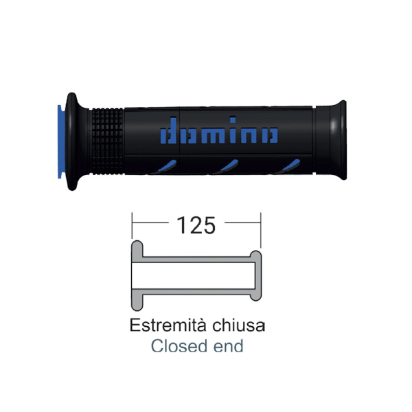 DOMINO Poignées xm2 maxiscooter Noir/Bleu - vue 4