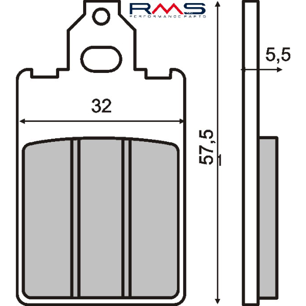 Plaquettes de frein organiques RMS Malaguti F12 Phantom/F15 Firefox