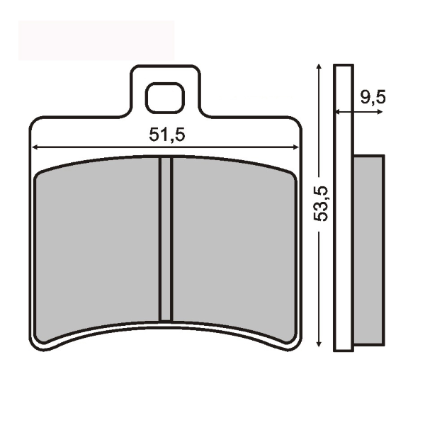 Plaquettes de frein organique RMS Aprilia Scarabeo 125 cc / Leonardo 250 cc