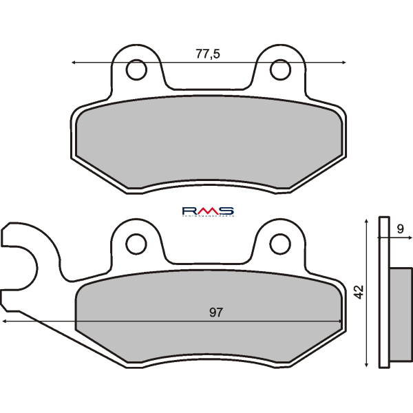 Plaquettes de Frein Organiques RMS Kymco Vitality 50cc