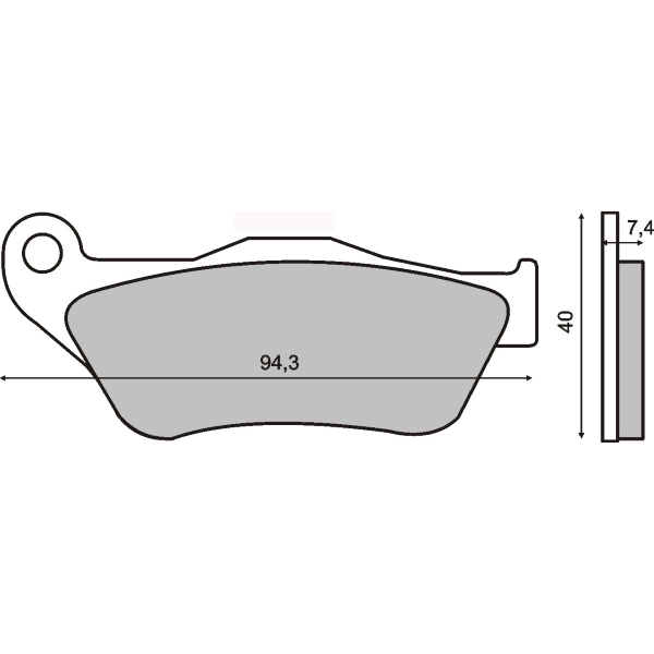 Plaquettes de frein frittées Sinter-Tech Yamaha X-Max 125cc