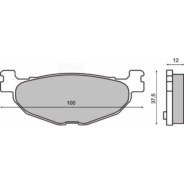Plaquettes de frein frittées Sinter-Tech RMS Yamaha Majesty 400 cc/T-Max 500 cc