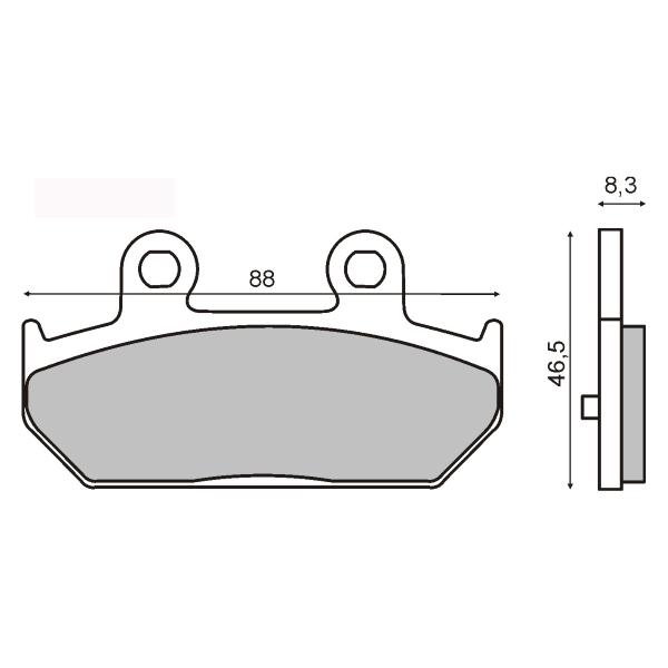Plaquettes de Frein Organiques RMS Suzuki Burgman 400cc
