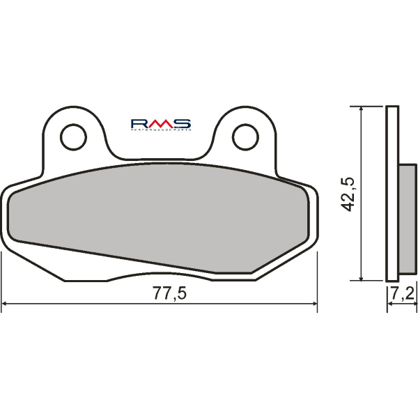 Plaquettes de Frein Organiques RMS Honda Wave 110cc
