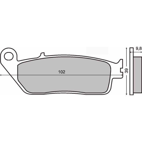 Plaquettes de frein fritté Rms Sinter-Tech Honda Integra