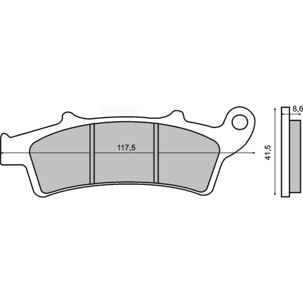 Plaquettes de frein frittées Sinter-Tech RMS Malaguti Madison 400cc
