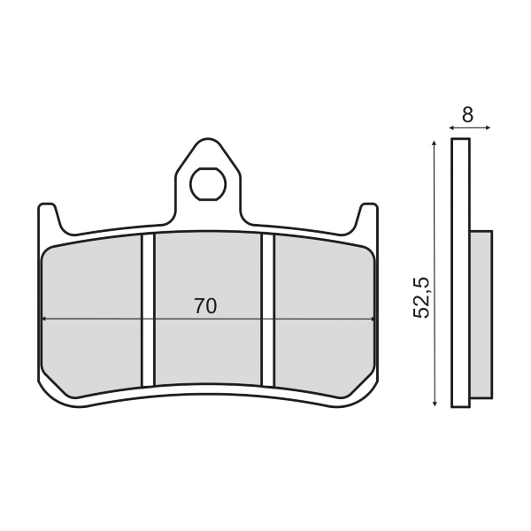 Plaquettes de frein frittées Sinter-Tech RMS Honda RS 125R