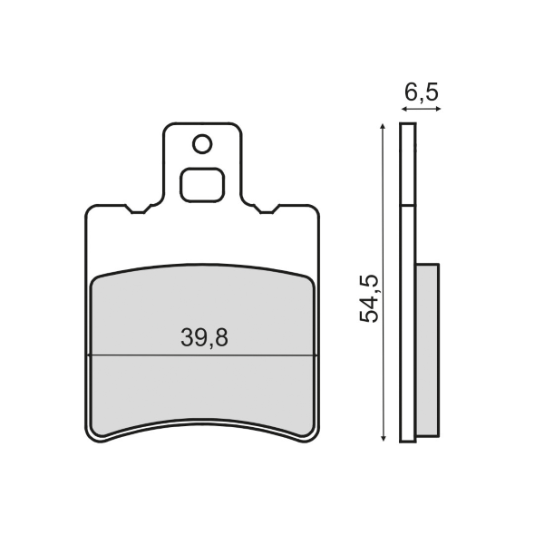 Plaquettes de frein organiques RMS MBK Ovetto 50 cc
