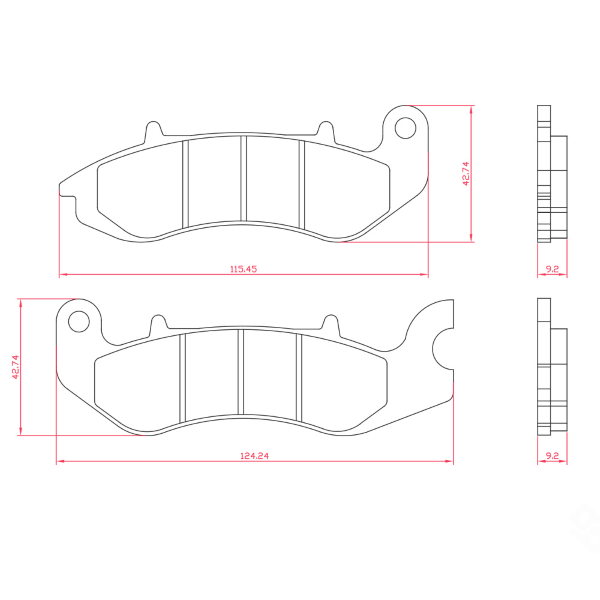 Plaquettes de Frein Organiques RMS Benelli TNT 125